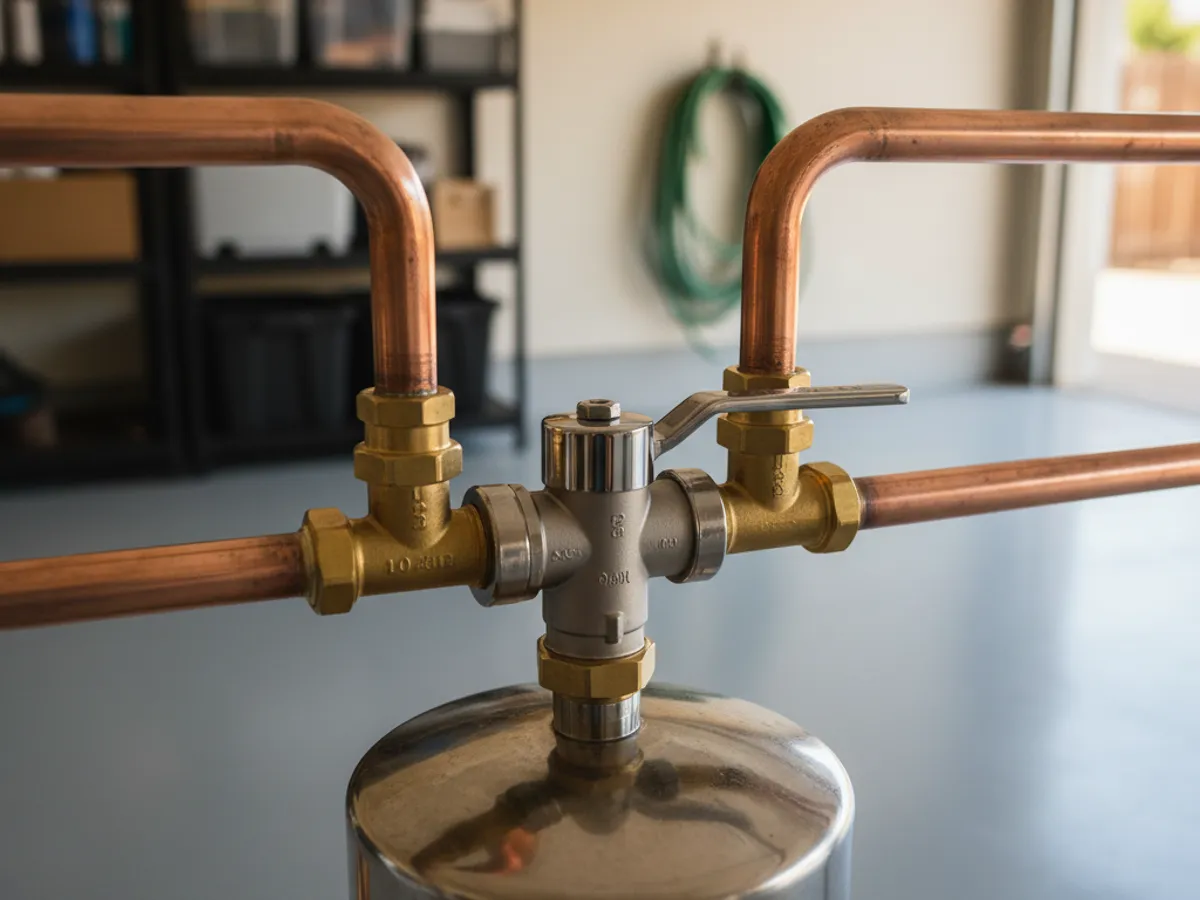 Softener Install detail work by a licensed San Diego County water treatment technician